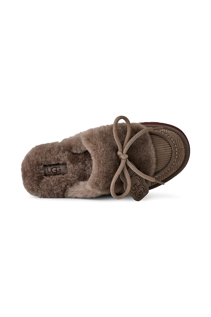 Παντόφλες γυναικείες σουέτ W Disquette Heritage UGG μπεζ 1180360.DDRG