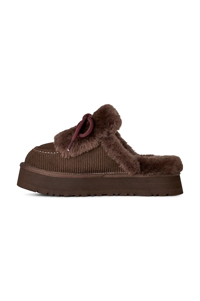 Kapcie damskie zamszowe W Disquette Heritage UGG 1180360.BCDR brązowy