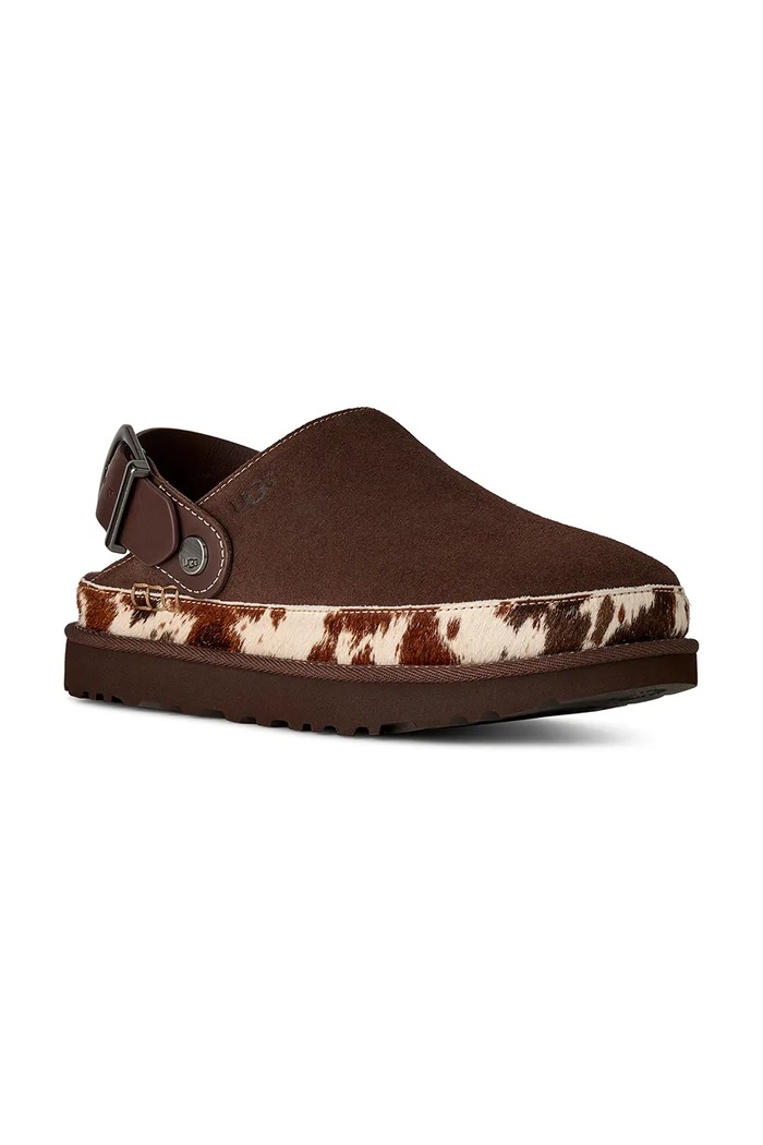 UGG Pantofle dámské semišové W Goldenstar Western Clog 1180250.BCDR hnědá AW26