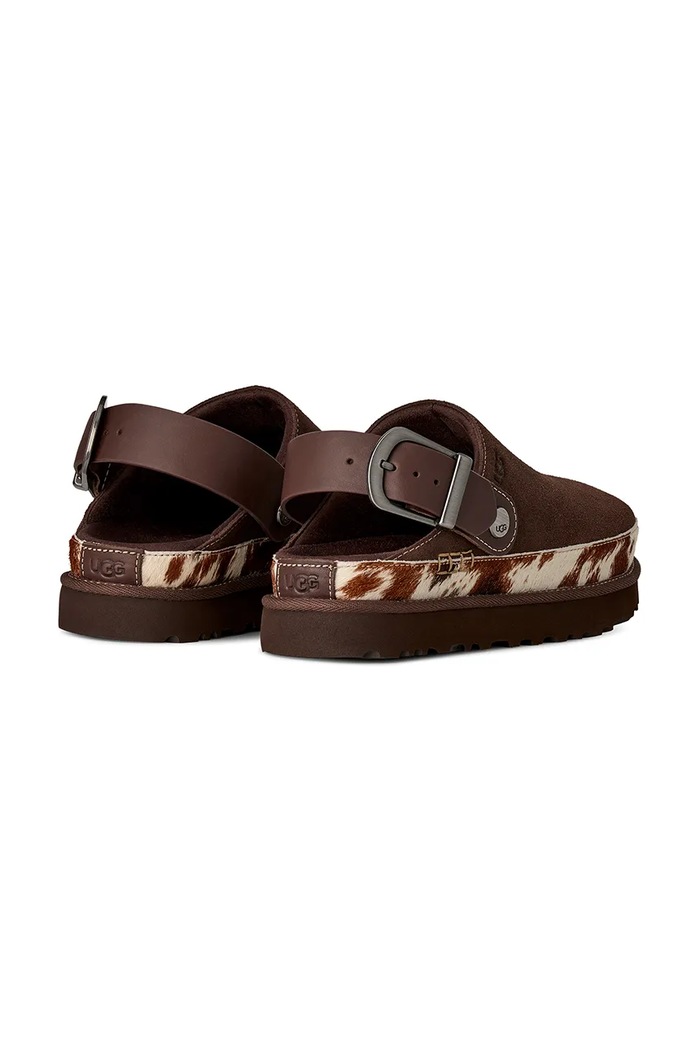 Boty UGG Pantofle dámské semišové W Goldenstar Western Clog 1180250.BCDR hnědá