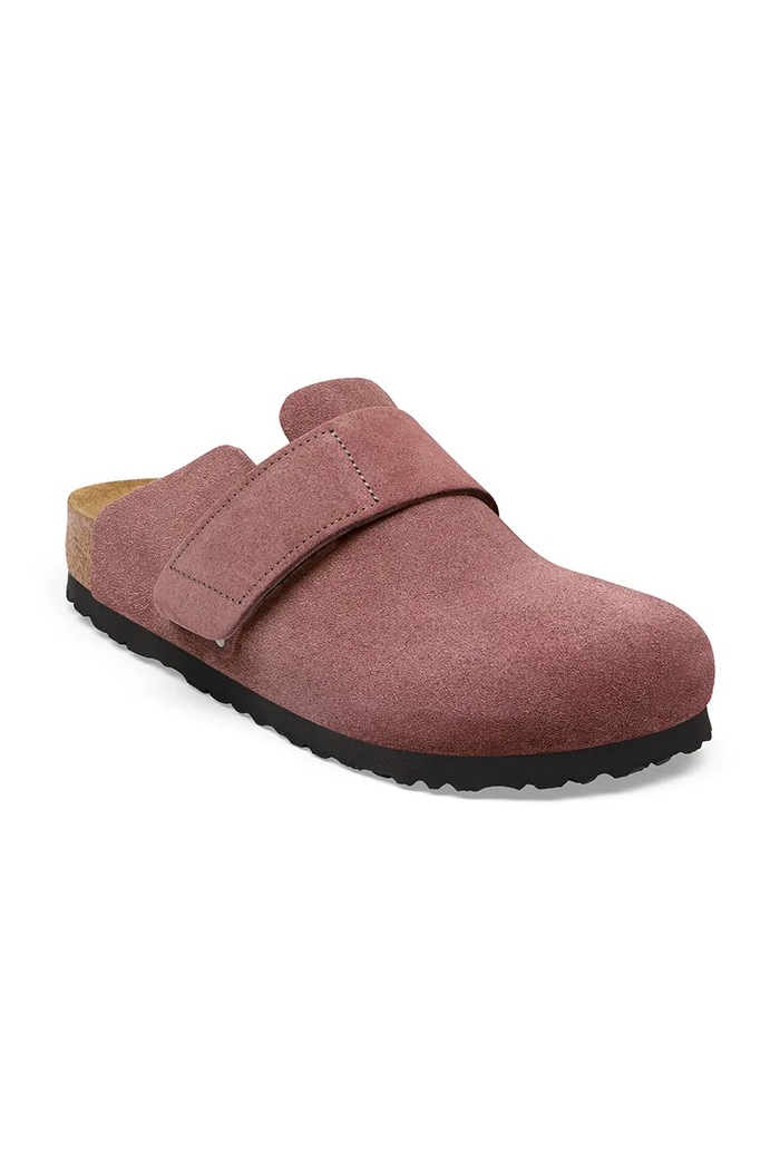Birkenstock Loma LEVE klapki mules damskie zamszowe 1032455 różowy AW26