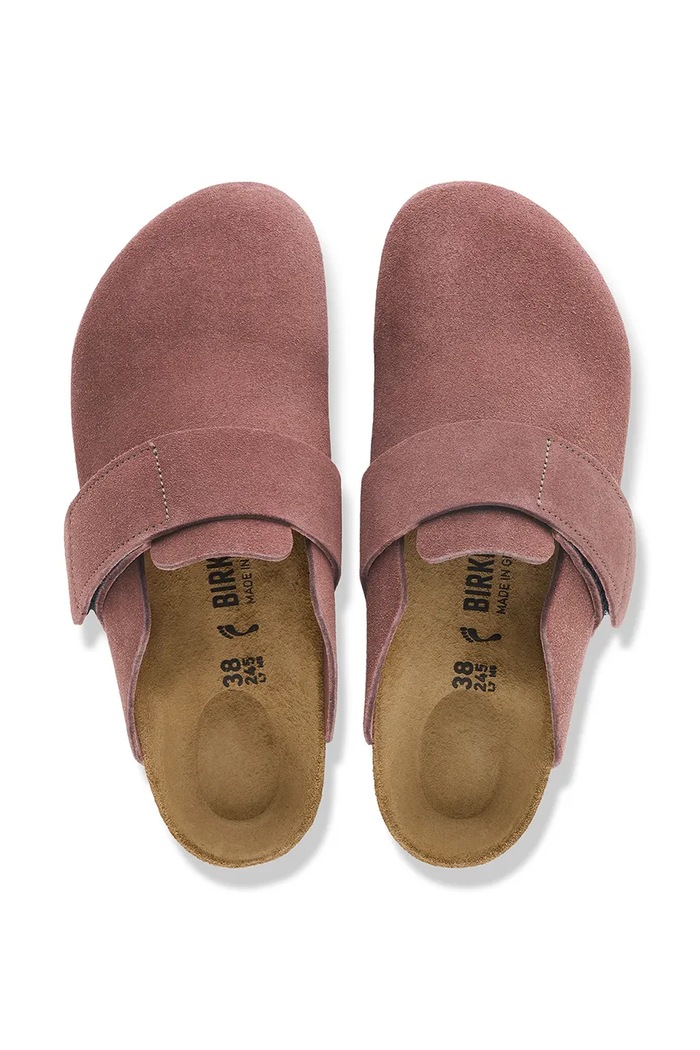 Obuwie Birkenstock Loma LEVE klapki mules damskie zamszowe 1032455 różowy
