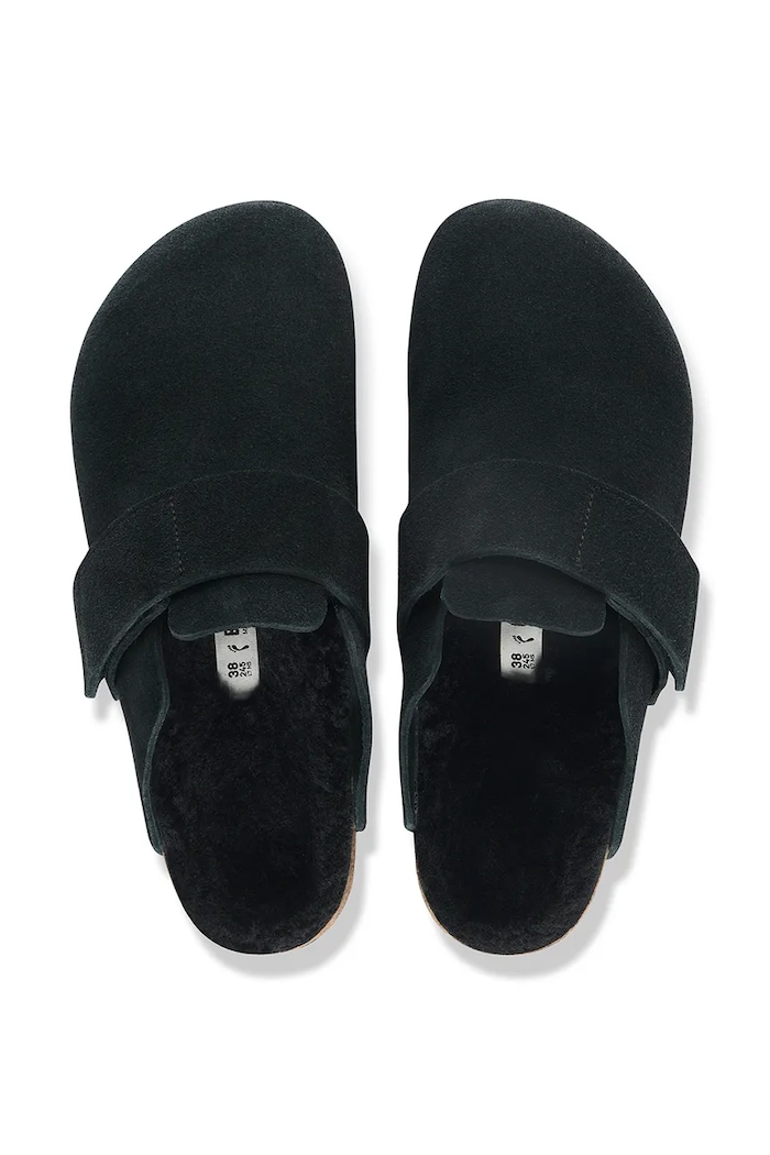 Obuwie Birkenstock Loma LEVE klapki mules damskie zamszowe 1032451 czarny
