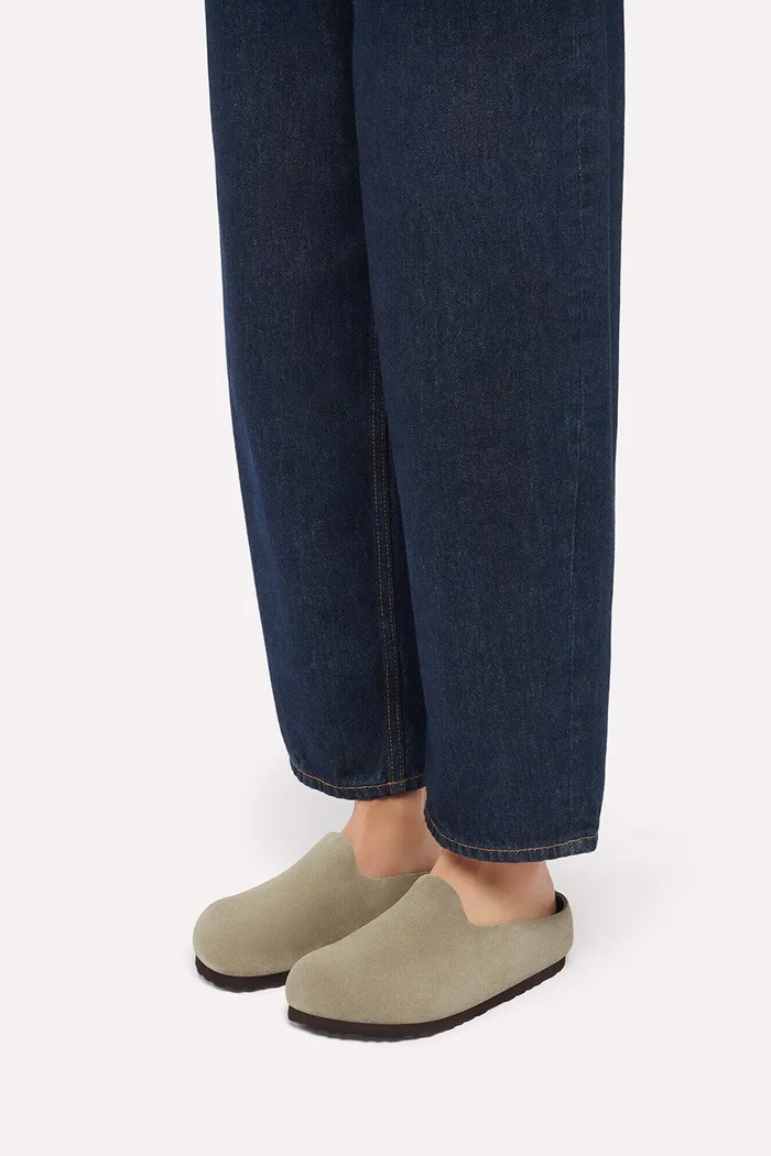 Birkenstock Amsterdam Wrapped LEVE papuče za žene od brušene kože 1032550