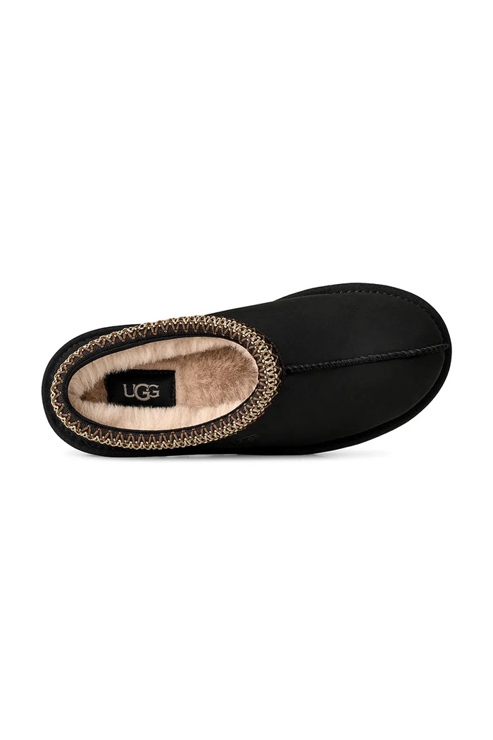 Παντόφλες γυναικείες δερμάτινες W Tasman Nubuck UGG μαύρο 1184353.BLK