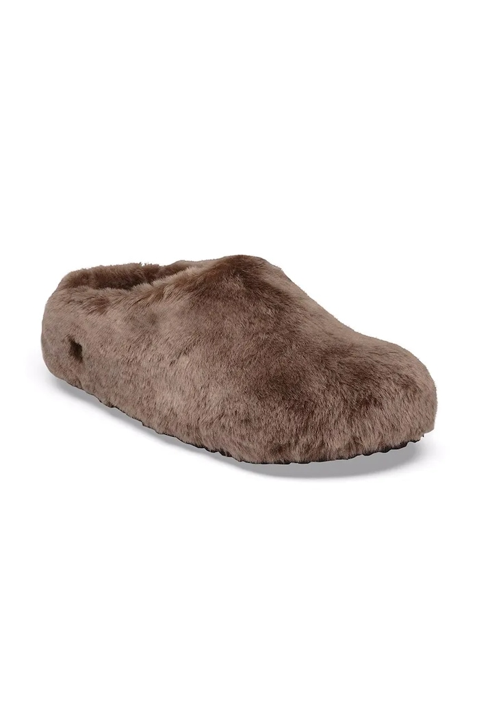 Birkenstock Amsterdam Wrapped Shearling kapcie damskie 1032547 beżowy AW26