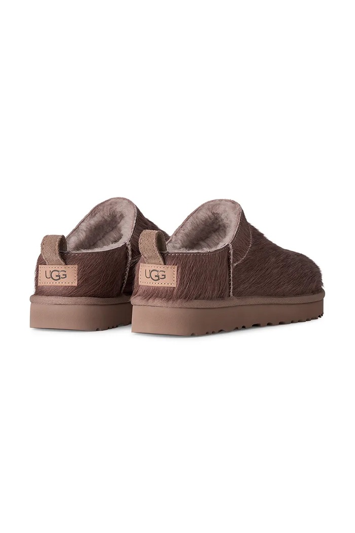 Παπούτσια UGG Παντόφλες Γυναικεία W Classic Micro Calf Hair 1180417.CRBO μπεζ