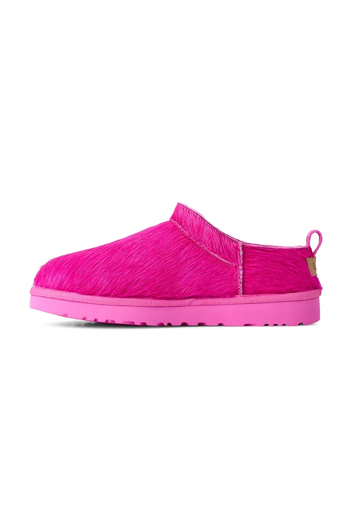 Παντόφλες Γυναικείες δερμάτινες W Classic Micro Calf Hair UGG 1180417.BHTF ροζ