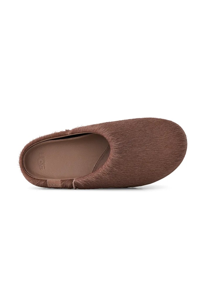 Šľapky mules dámske kožené W Otzo Calf Hair Clog UGG béžová 1180345.CRBO