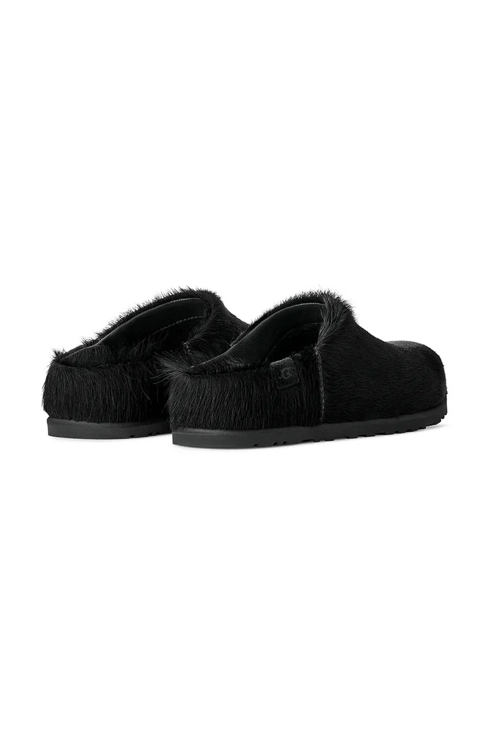 Obuv UGG Šľapky mules dámske kožené W Otzo Calf Hair Clog 1180345.BLK čierna