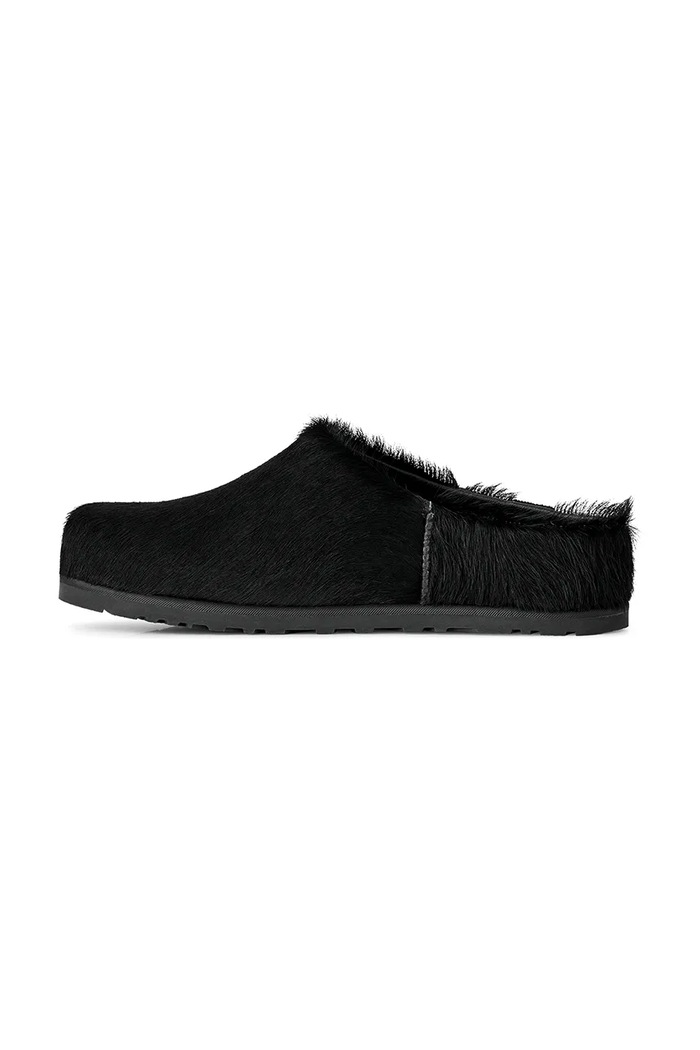 Šľapky mules dámske kožené W Otzo Calf Hair Clog UGG 1180345.BLK čierna