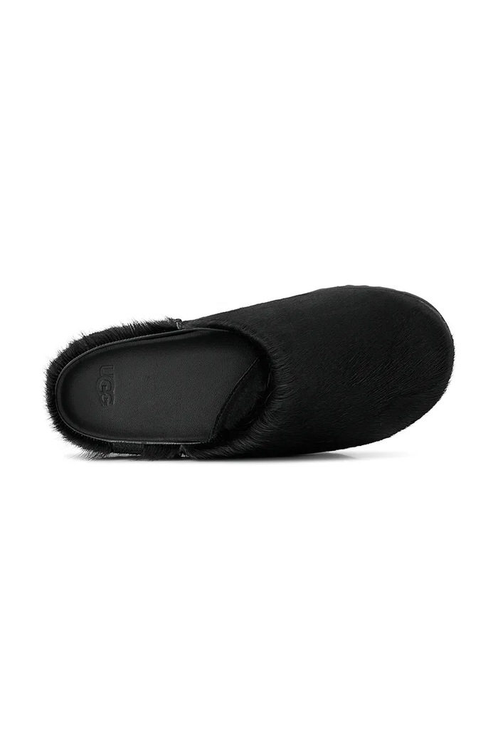 Šľapky mules dámske kožené W Otzo Calf Hair Clog UGG čierna 1180345.BLK