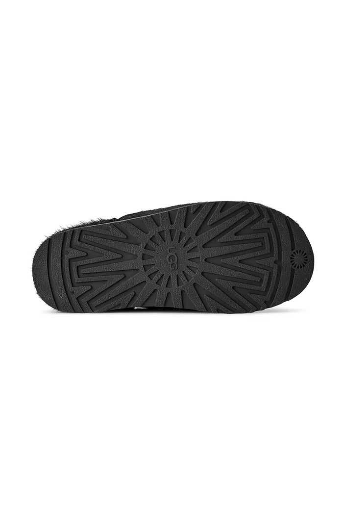 UGG Šľapky mules dámske kožené W Otzo Calf Hair Clog 1180345.BLK