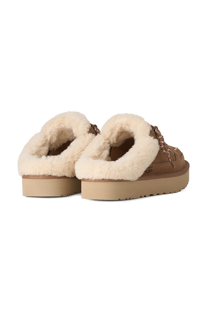 Παπούτσια UGG W Lowmel Mule sneakers γυναικεία σουέτ 1180313.CHE καφέ