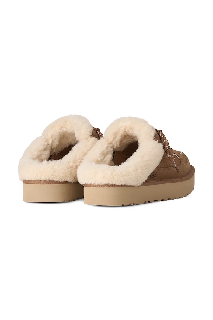 Παπούτσια UGG W Lowmel Mule sneakers γυναικεία σουέτ 1180313.CHE καφέ