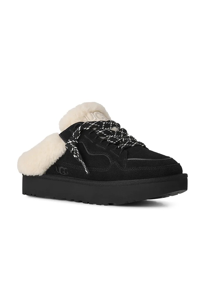 UGG Pantofle dámské semišové W Lowmel Mule 1180313.BLK černá AW26