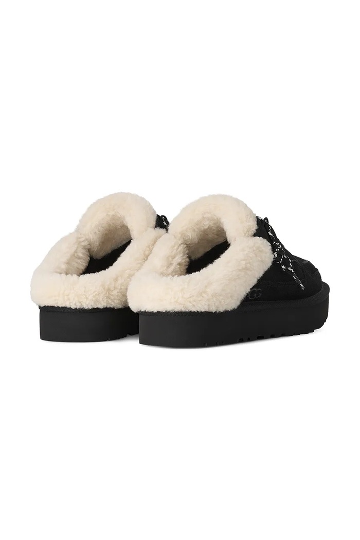 Boty UGG Pantofle dámské semišové W Lowmel Mule 1180313.BLK černá