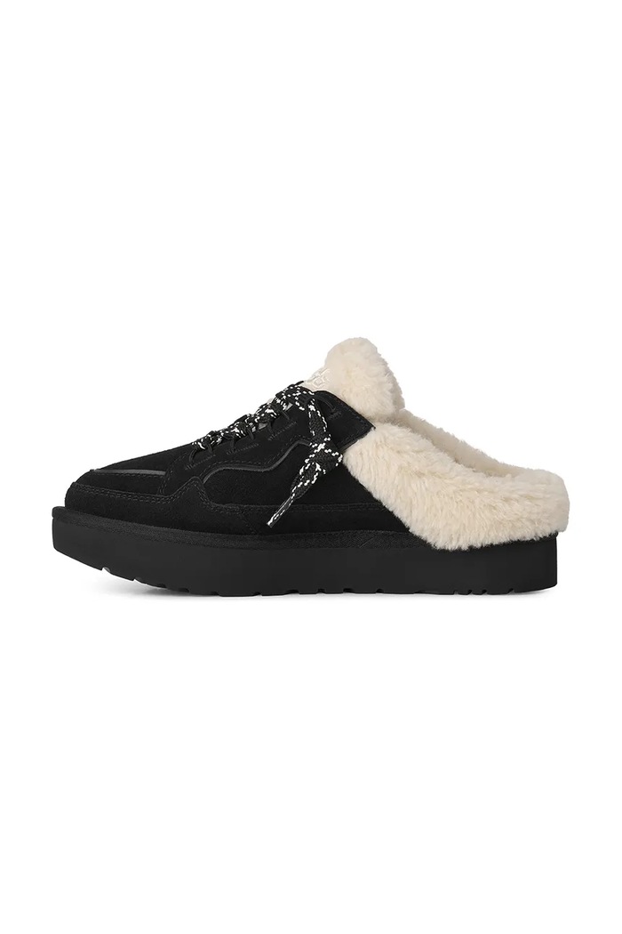 UGG Pantofle dámské semišové W Lowmel Mule černá 1180313.BLK