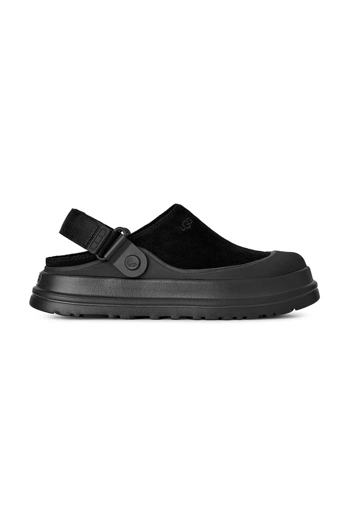 UGG Σαγιονάρες Γυναικεία W Goldenglow Suede Clog μαύρο 1180256.BLK