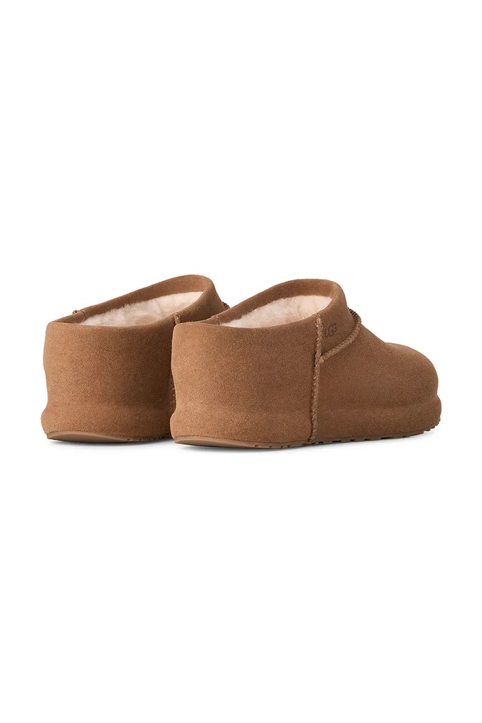 Obutev UGG Copati ženski semišasti W Enwrap Clog 1180254.CHE rjava