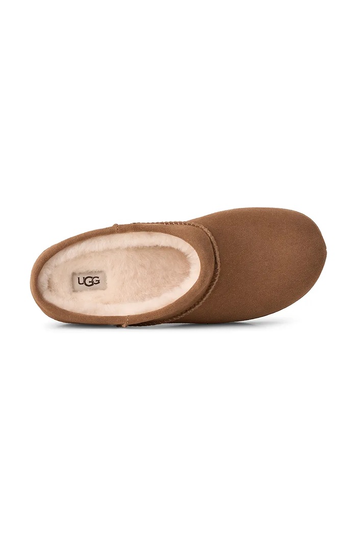 Copati ženski semišasti W Enwrap Clog UGG rjava 1180254.CHE