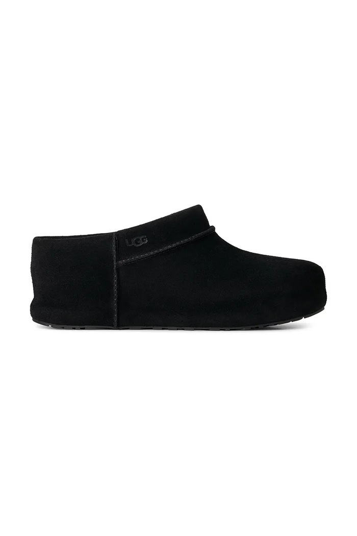 UGG Šľapky dámske semišové W Enwrap Clog čierna 1180254.BLK