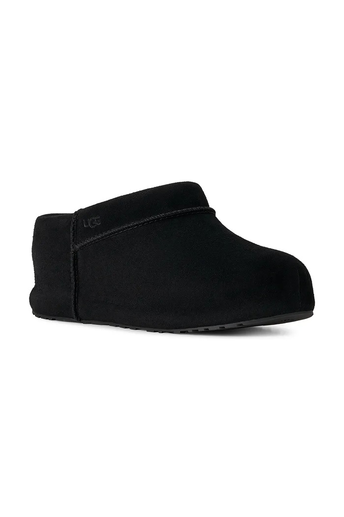UGG Šľapky dámske semišové W Enwrap Clog 1180254.BLK čierna AW26