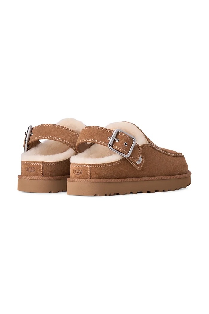 Παπούτσια UGG Σαγιονάρες Γυναικείες σουέτ W Goldenstar Evelina Clog 1180251.CHE καφέ