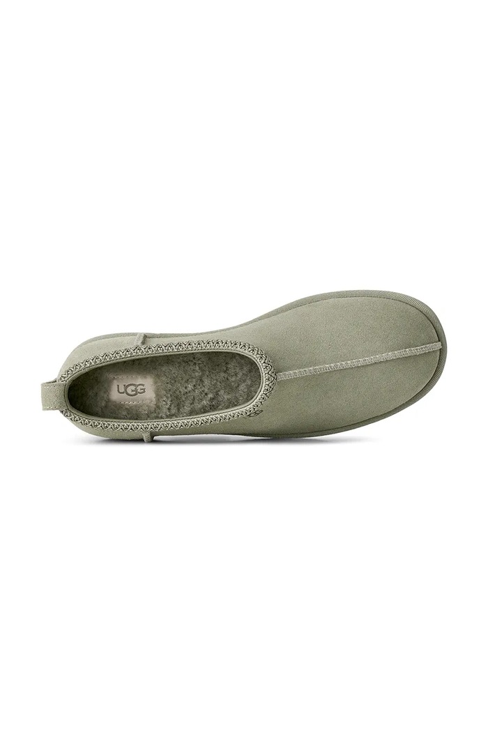 Obuwie UGG Kapcie damskie zamszowe W Tasman Deconstructed 1177490.SDC zielony