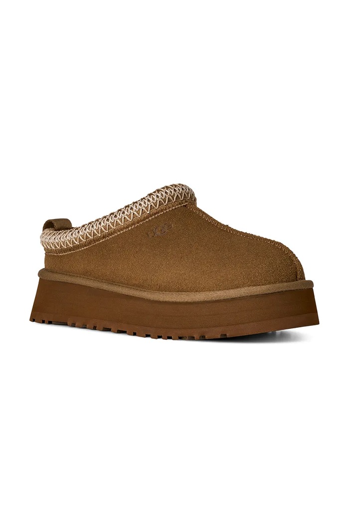 UGG Papuče za žene od brušene kože W Tazz II 1174471.LBNZ smeđa AW26