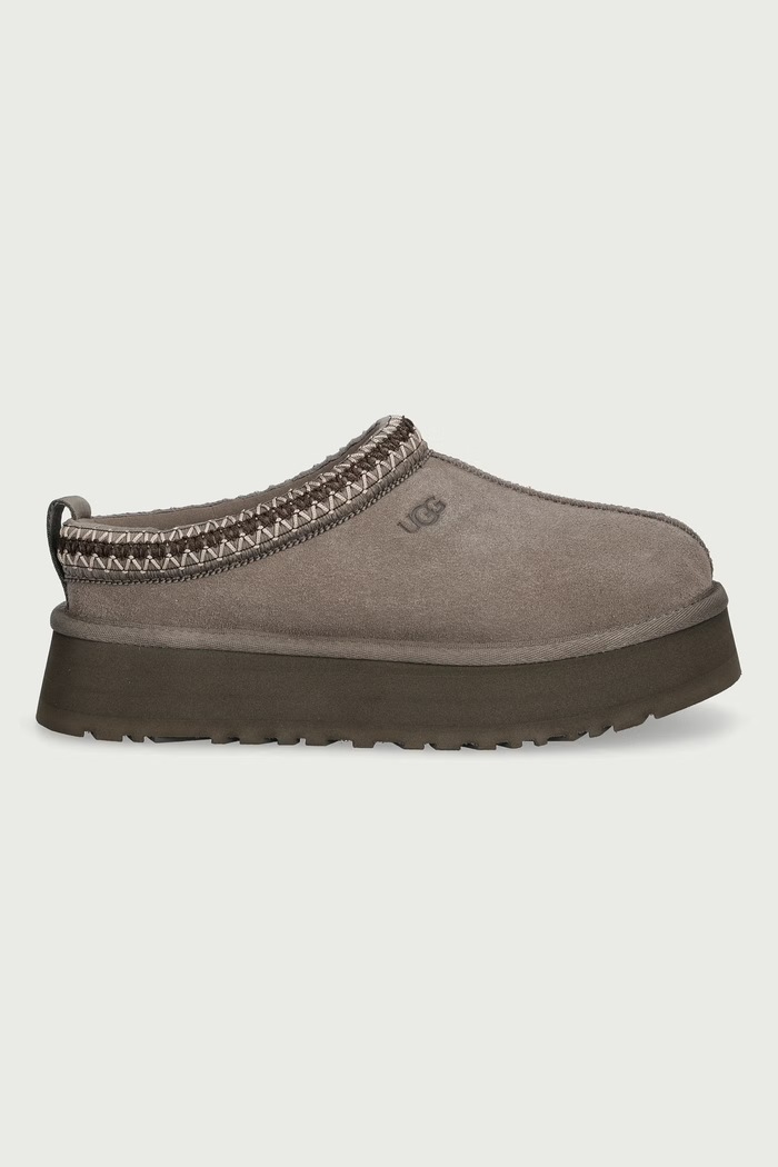 UGG Papuci de casă pentru femei din piele întoarsă W Tazz II 1174471.DMJ gri AW26
