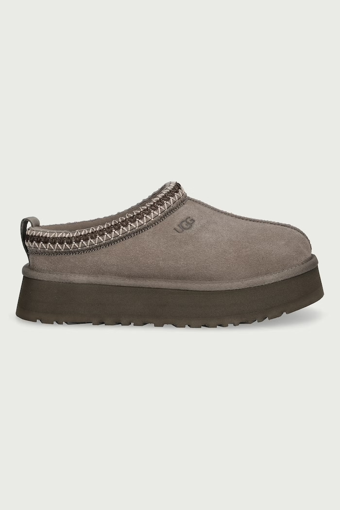 UGG Papuci de casă pentru femei din piele întoarsă W Tazz II 1174471.DMJ gri AW26
