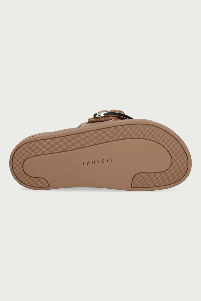 Inuikii klapki mules damskie zamszowe Shearling Mule Soft 1006.003.0041.250 beżowy