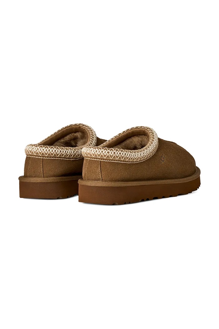 Obuwie UGG kapcie damskie zamszowe W Tasman II 1174470.LBNZ brązowy