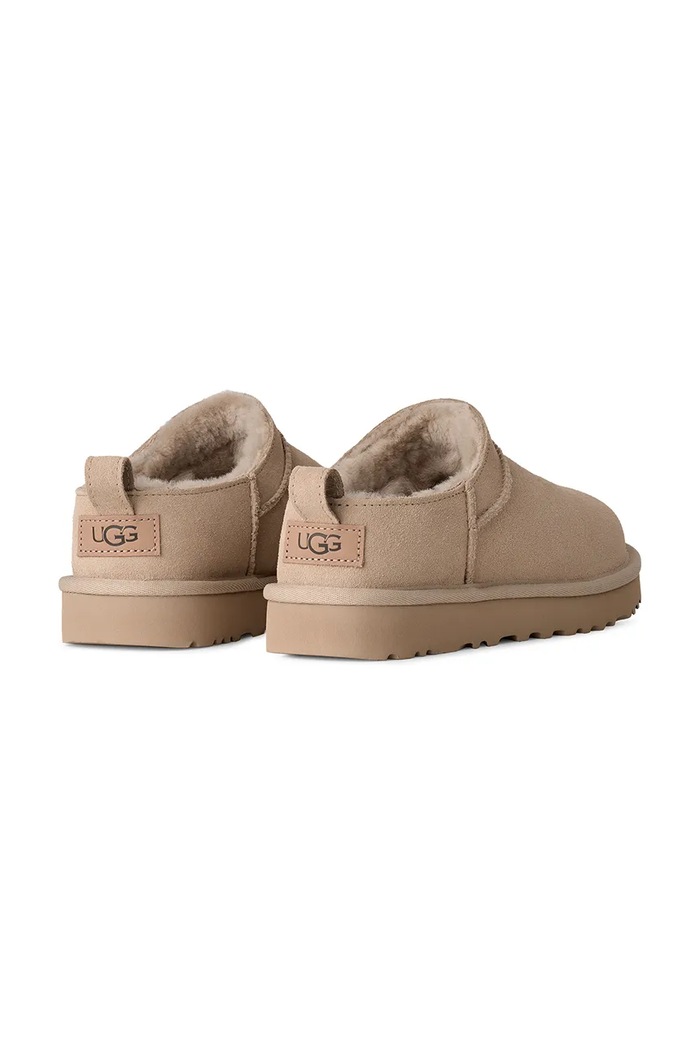 Παπούτσια UGG Παντόφλες Γυναικείες σουέτ W Classic Micro 1173891.MNL μπεζ