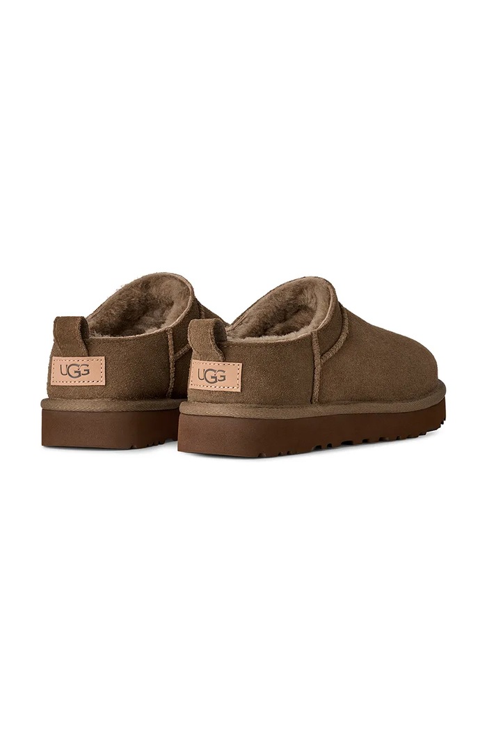 Obuv UGG Papuče dámske semišové W Classic Micro 1173891.LBNZ hnedá