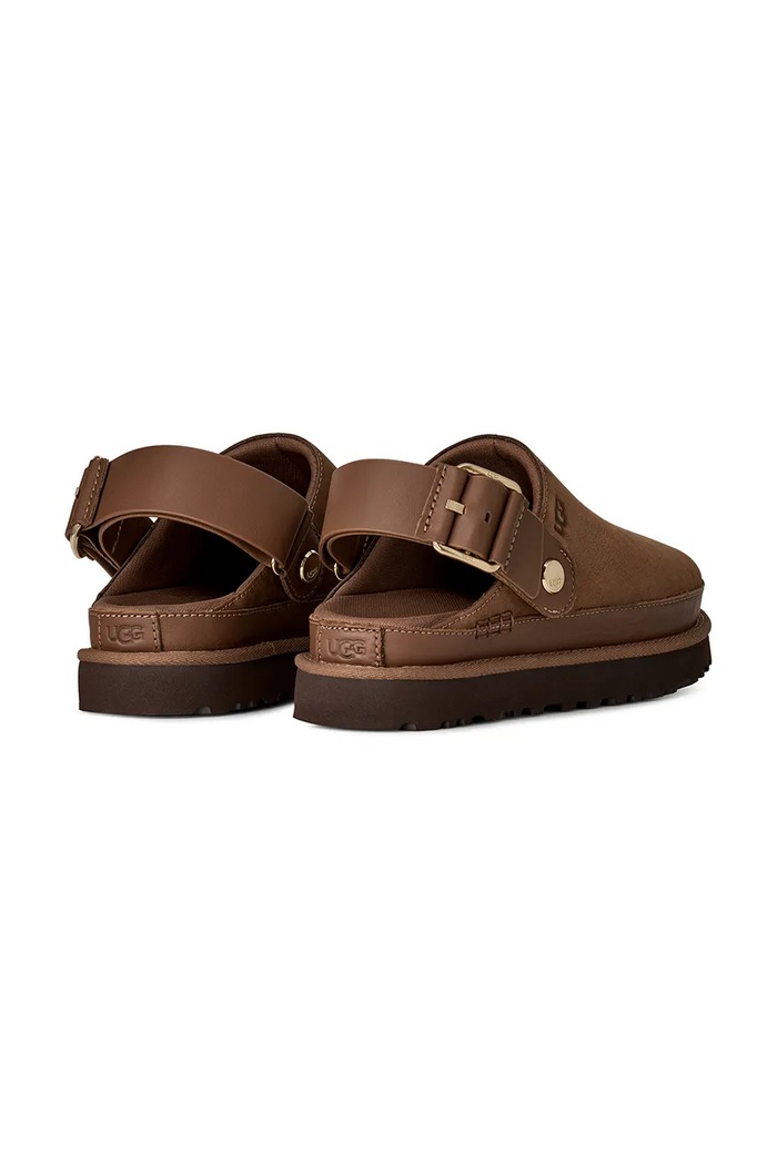 Παπούτσια UGG Σαγιονάρες mules Γυναικεία nubuck W Goldenstar Villa Clog 1169590.DKC καφέ