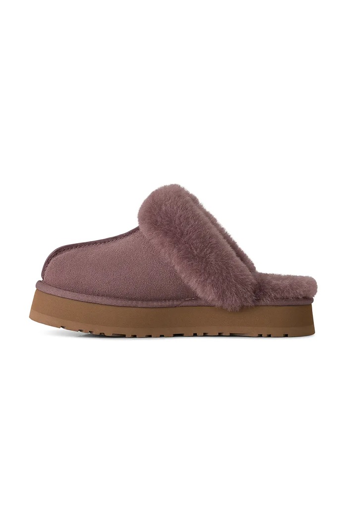 Kapcie damskie zamszowe W Disquette UGG 1122550.PRTBL brązowy