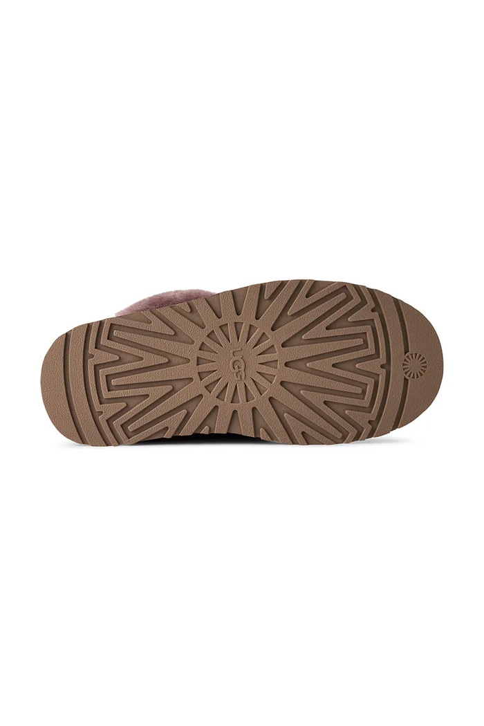 Kapcie damskie zamszowe W Disquette UGG brązowy 1122550.PRTBL