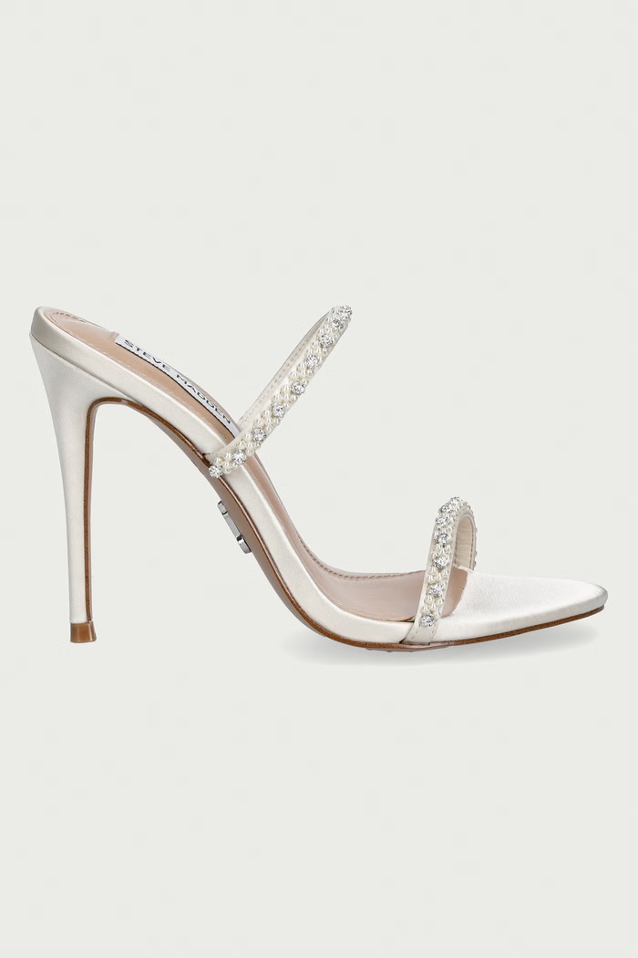 Steve Madden klapki na wysokim obcasie damskie Bethani 11005602.985 beżowy AW26