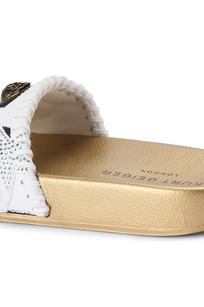 Kurt Geiger London klapki damskie Meena Eagle Footy złoty 5855913089