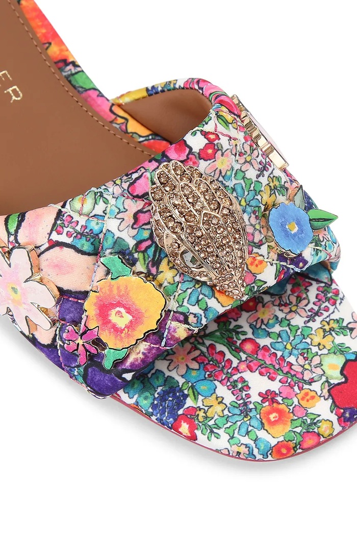 Kurt Geiger London klapki na płaskim obcasie damskie Kensington Flat Sandal multicolor 8496119689