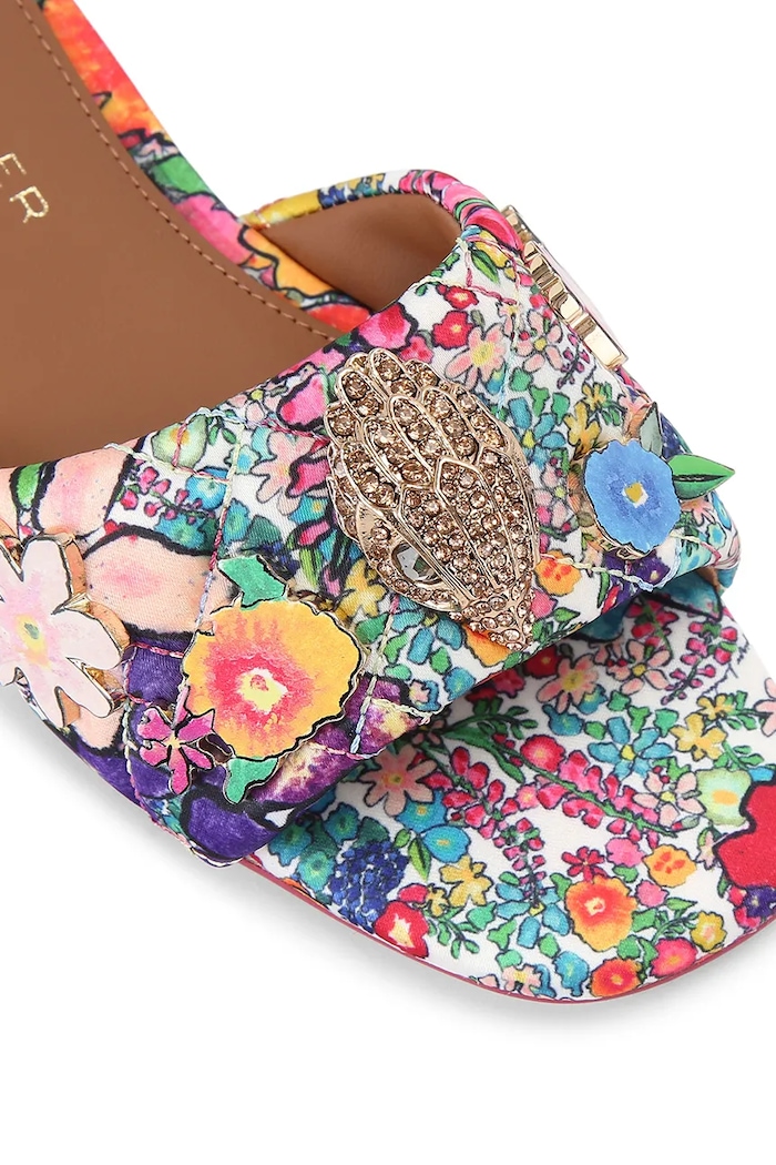 Kurt Geiger London klapki na płaskim obcasie damskie Kensington Flat Sandal multicolor 8496119689