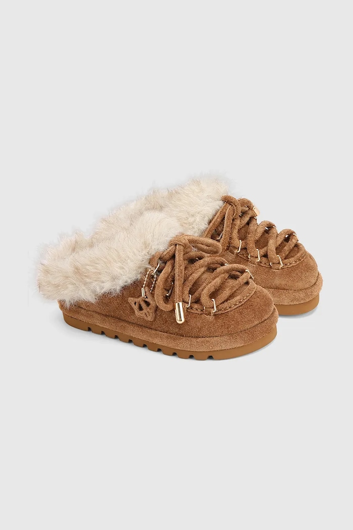 Naked Wolfe Női velúr ppapucs Harlow Harlow.Tan.Suede barna AW26