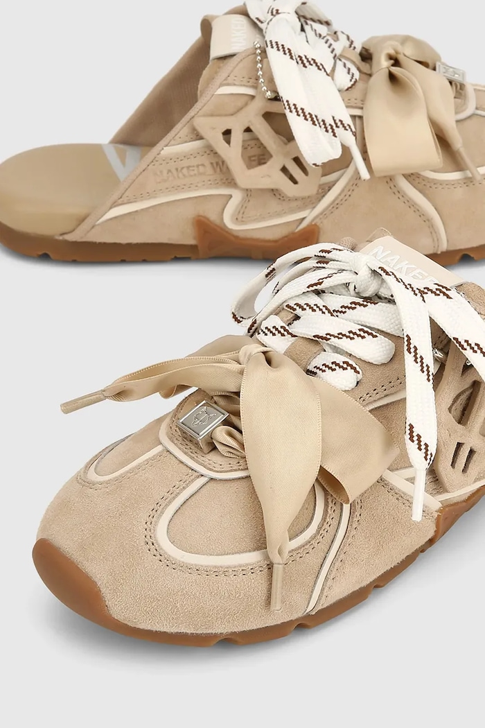 Naked Wolfe női velúr papucs Admire Off White Suede bézs Admire.Off.White.Suede