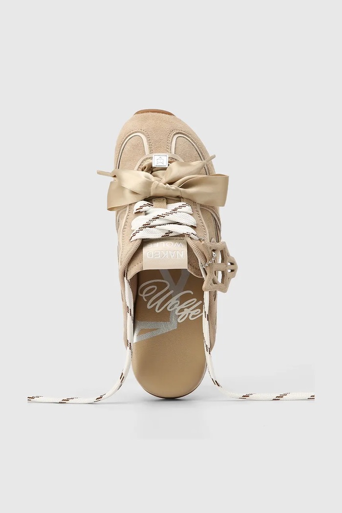 Naked Wolfe női velúr papucs Admire Off White Suede Admire.Off.White.Suede bézs