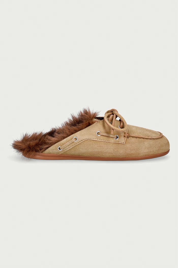 Posa капці жіночі замшеві Boat Loafer Mule PW265.207 зелений AW26