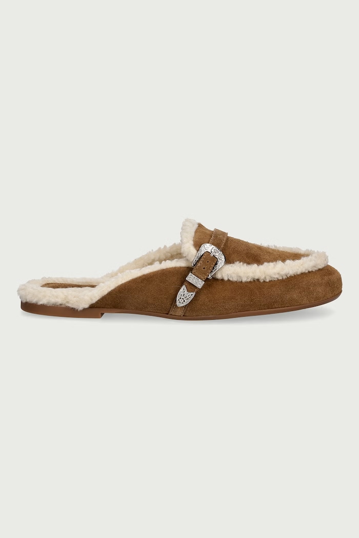 Posa Šľapky mules dámske semišové Aspen Mule PW231.215 hnedá AW26