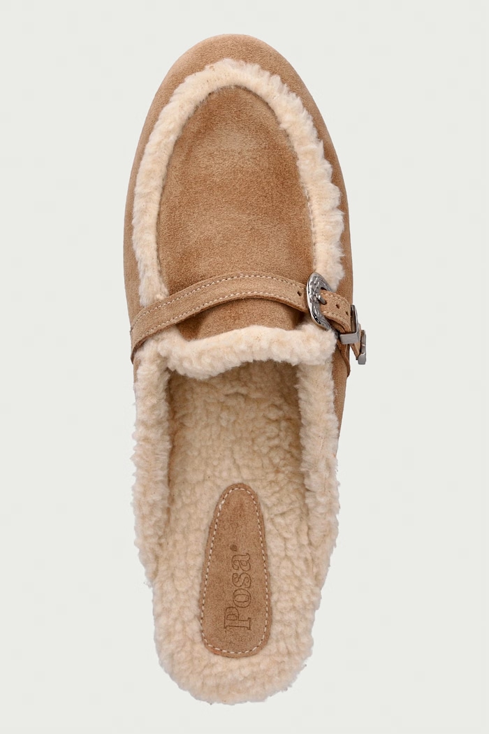 Posa σαγιονάρες mules Γυναικεία σουέτ Aspen Mule μπεζ PW231.103