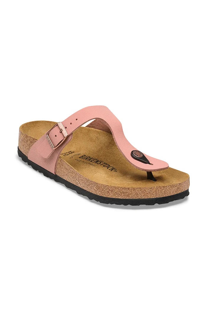 Birkenstock japonki damskie Gizeh Birkibuc 1033151 różowy AW26